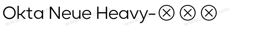 Okta Neue Heavy字体转换